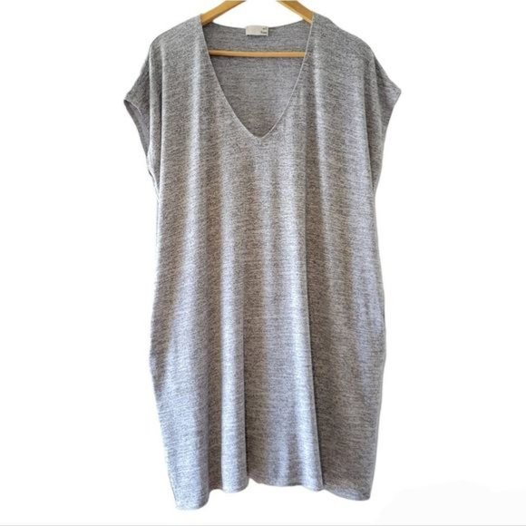 Aritzia Wilfred Free Marcoux Mini Oversized Gray Dress Size XS. - Picture 8 of 15